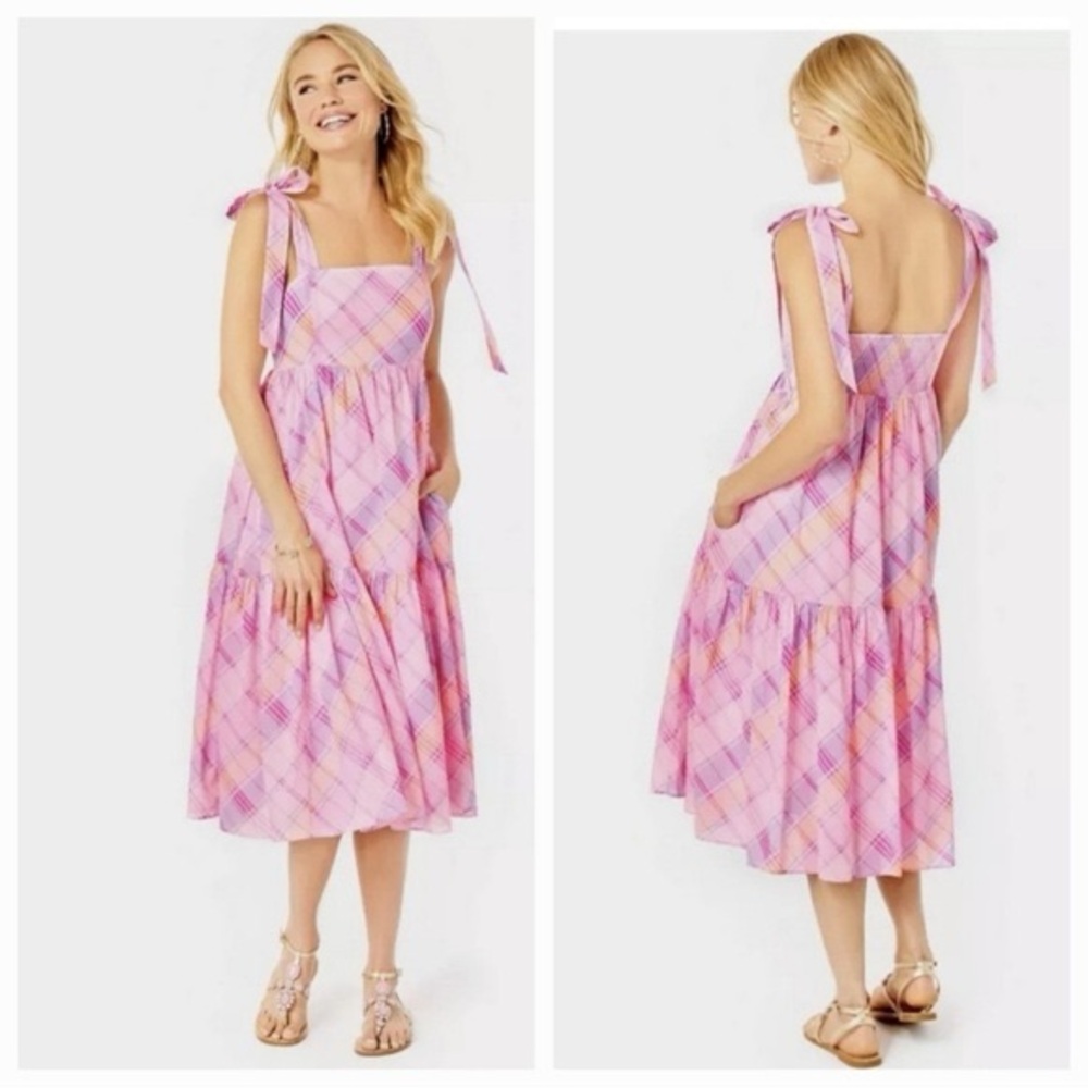 Lilly Pulitzer Pink Plaid Dress